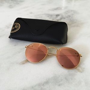 Ray-Ban Pink Blush Round Sunglasses - Perfect Condition!